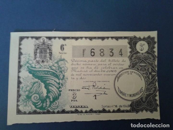 Loter&iacute;a nacional: decimo de 1942 sorteo 16 - Foto 1