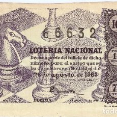 Lotería Nacional: LOTERIA NACIONAL DEL AÑO 1963