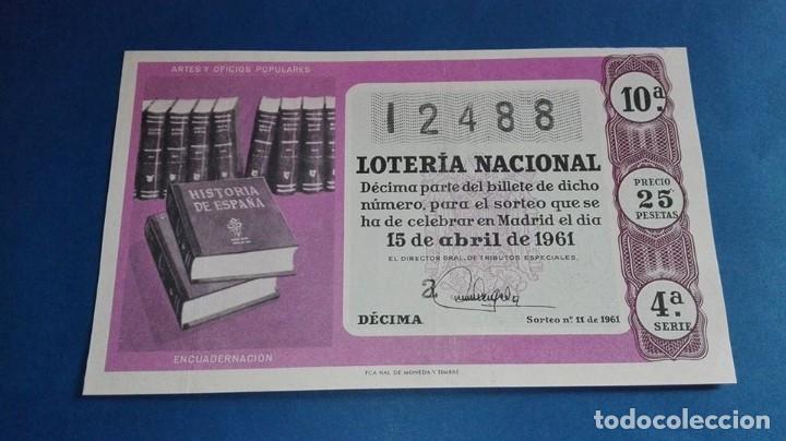 Nationale spanische Lotterie: decimo de loteria de  1961 sorteo 11