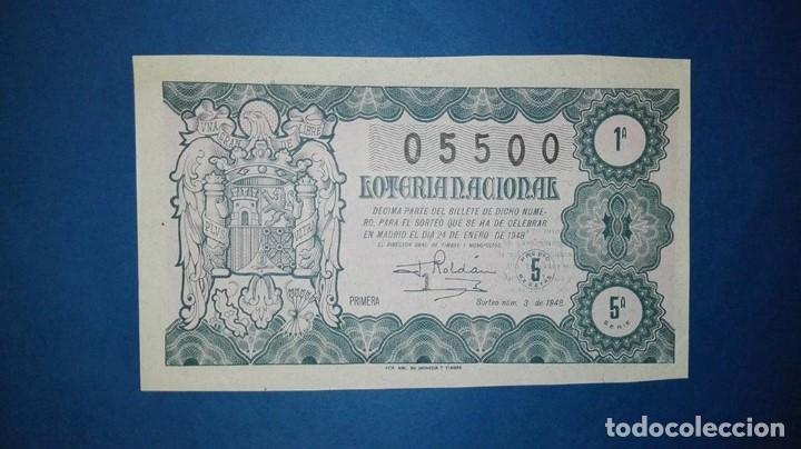 Loter&iacute;a nacional: decimo de loteria de 1948 sorteo 3 - Foto 1
