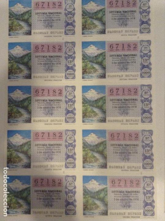 Lotteria Nationale Spagnola: BILLETE COMPLETO DE LOTERIA. 1978. 1/78. CUMBRES NEVADAS. ADMINISTRACI&Oacute;N CASA ARIAS. C&Aacute;DIZ