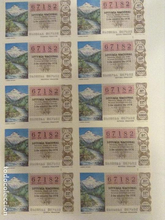 Lotteria Nationale Spagnola: BILLETE COMPLETO DE LOTERIA. 1978. 1/78. CUMBRES NEVADAS. ADMINISTRACI&Oacute;N CASA ARIAS. C&Aacute;DIZ