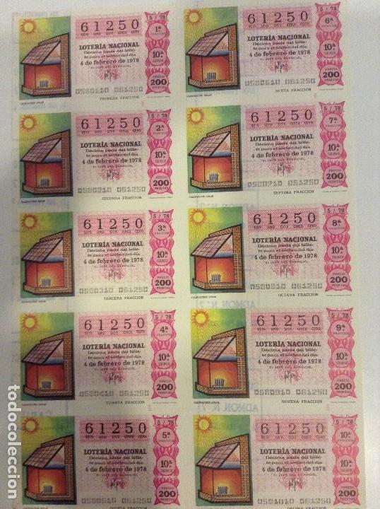 Loterie Nationale: BILLETE COMPLETO DE LOTERIA. 1978. 5/78.CALEFACTOR SOLAR. ADM. DE LOTERIA N&ordm;7. S.FRANCISO. C&Aacute;DIZ