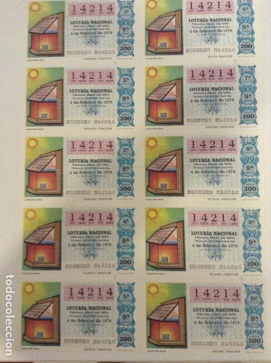 Loterie Nationale: BILLETE COMPLETO DE LOTERIA. 1978. 5/78.CALEFACTOR SOLAR. ADM. DE LOTERIA CASA ARIAS. C&Aacute;DIZ