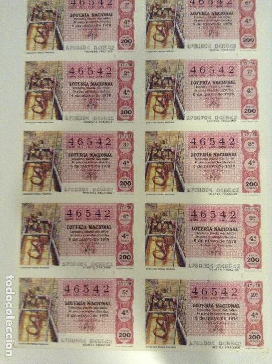 Lotaria Nacional: BILLETE COMPLETO DE LOTERIA. 1978.17/78. EXTRACCI&Oacute;N PIEDRAS PRECIOSAS. AD.CASA ARIAS.C&Aacute;DIZ.