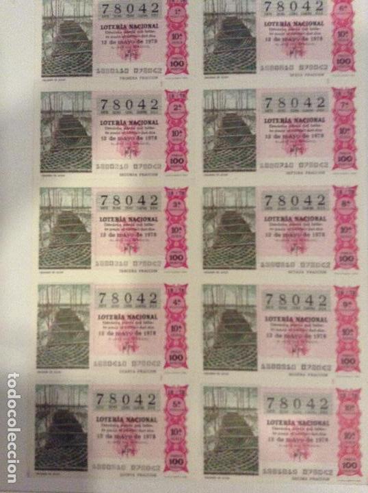 Lotaria Nacional: BILLETE COMPLETO DE LOTERIA. 1978.18/78. CRIADERO DE ALGAS. AD.CASA ARIAS. C&Aacute;DIZ.