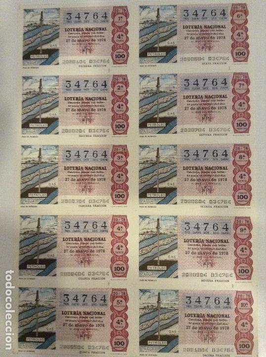 Lotaria Nacional: BILLETE COMPLETO DE LOTERIA. 1978. 20/78.POZO DE PETR&Oacute;LEO. AD.CASA ARIAS. C&Aacute;DIZ.
