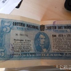 Lotería Nacional: PARTICIPACIÓN DE BODEGAS CIRI DEL SORTEO DEL NIÑO DE 1969