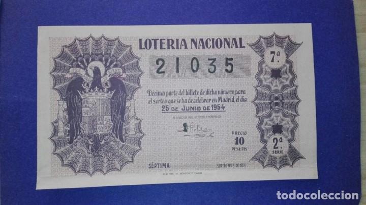 Nationale spanische Lotterie: decimo de loteria de 1954 sorteo 18