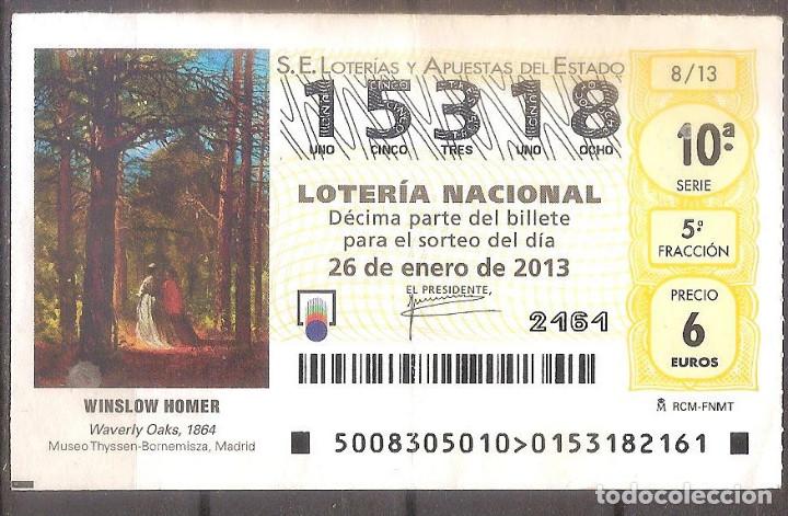 Loter&iacute;a Nacional: LOTERIA NACIONAL,26/01/2013.
