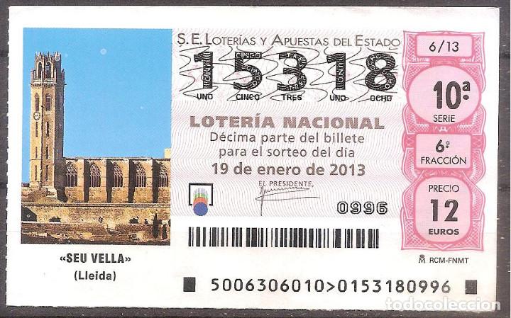 Loterie Nationale: LOTERIA NACIONAL,19/01/2013.