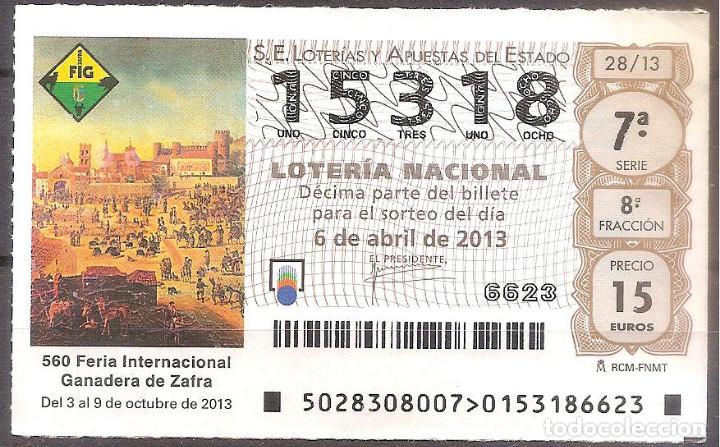 Loterie Nationale: LOTERIA NACIONAL,06/04/2013.