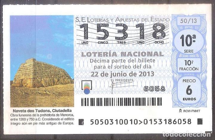 Loterie Nationale: LOTERIA NACIONAL,22/06/2013.