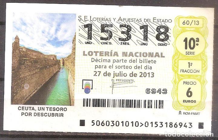 Loterie Nationale: LOTERIA NACIONAL,27/07/2013.