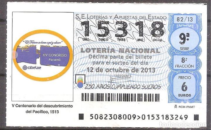 National Spanish Lottery: LOTERIA NACIONAL,12/10/2013.