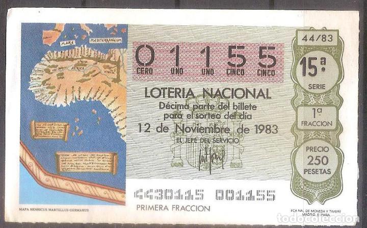 Loter&iacute;a Nacional: LOTERIA NACIONAL,12/11/1983.