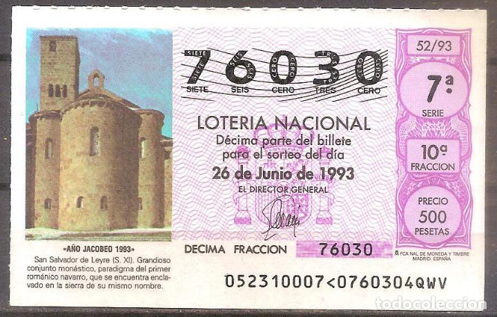 National Spanish Lottery: LOTERIA NACIONAL,26/06/1993.