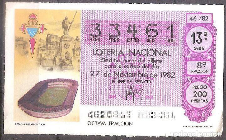National Spanish Lottery: LOTERIA NACIONAL,27/11/1982.