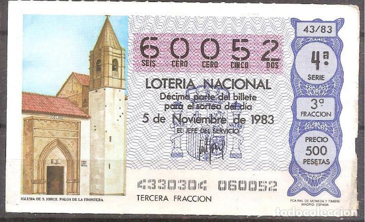 National Spanish Lottery: LOTERIA NACIONAL,05/11/1983.