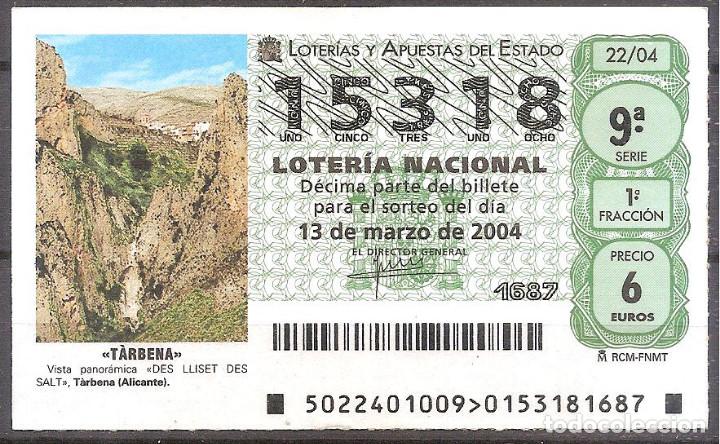 National Spanish Lottery: LOTERIA NACIONAL,13/03/2014.
