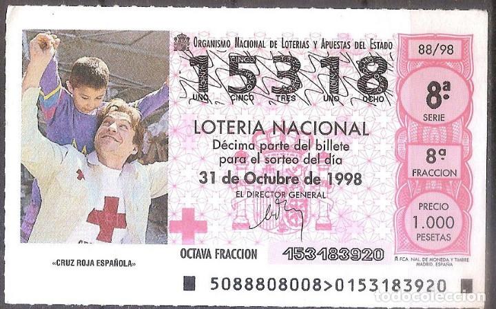 National Spanish Lottery: LOTERIA NACIONAL,31/10/1998.