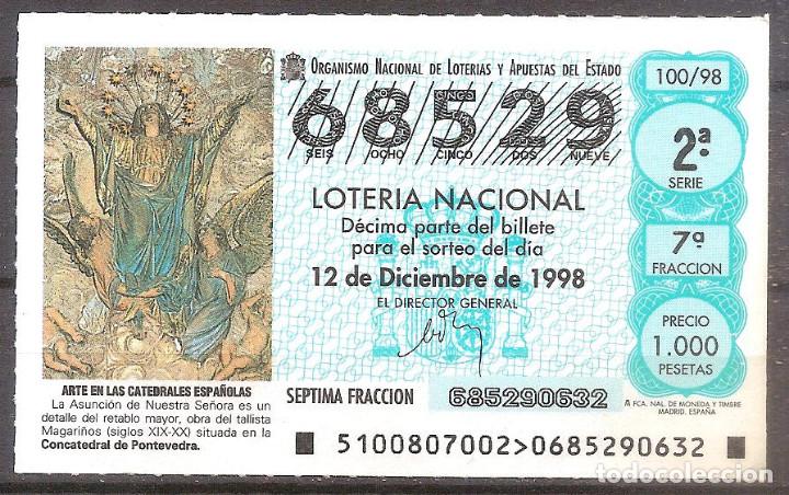 National Spanish Lottery: LOTERIA NACIONAL,12/12/1998.