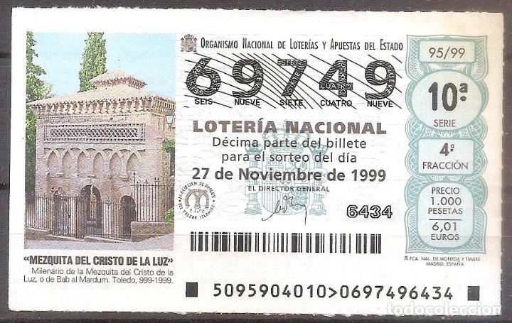 Loter&iacute;a Nacional: LOTERIA NACIONAL,27/11/1999.