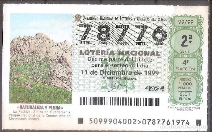 Loter&iacute;a Nacional: LOTERIA NACIONAL,11/12/1999.