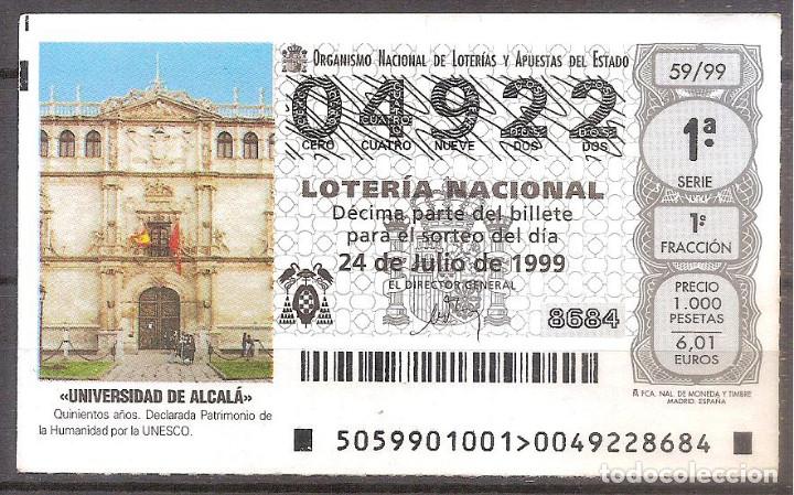Loter&iacute;a Nacional: LOTERIA NACIONAL,24/08/1999.