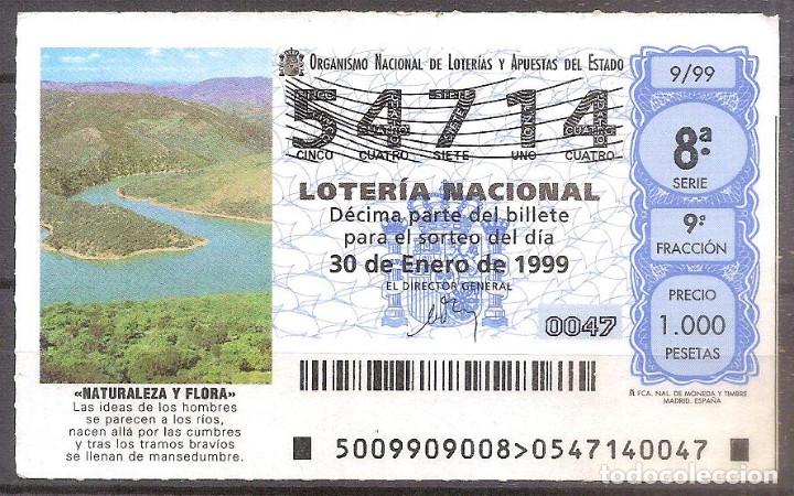 Loter&iacute;a Nacional: LOTERIA NACIONAL,30/01/1999.
