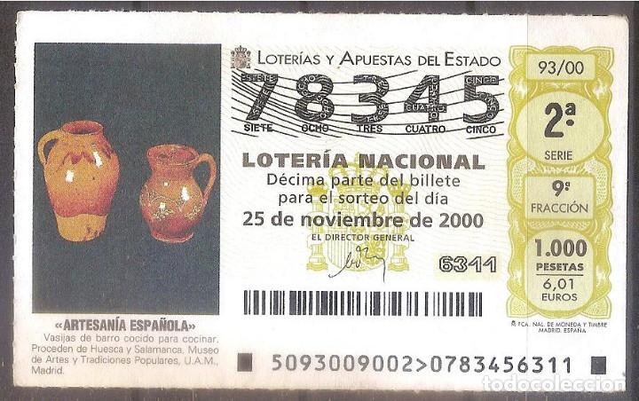 Loter&iacute;a Nacional: LOTERIA NACIONAL,25/11/2000.