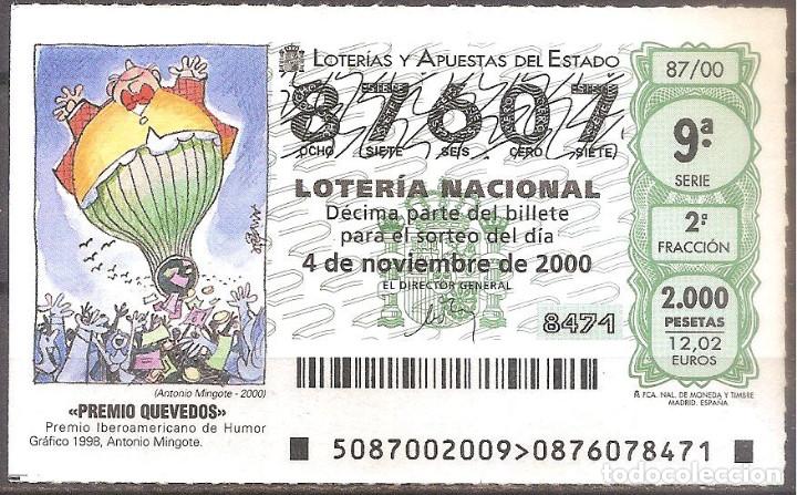 Loter&iacute;a Nacional: LOTERIA NACIONAL,04/11/2000.