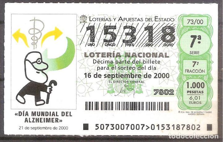 Loter&iacute;a Nacional: LOTERIA NACIONAL,16/09/2000.