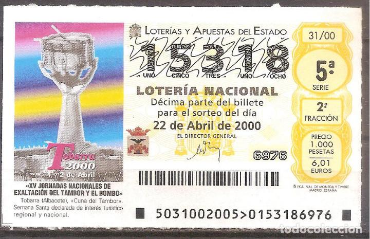 Loter&iacute;a Nacional: LOTERIA NACIONAL,22/04/2000.
