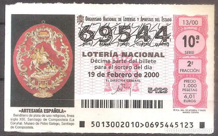 Loter&iacute;a Nacional: LOTERIA NACIONAL,19/02/2000.