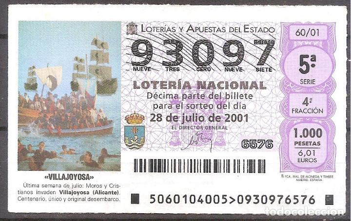 Loter&iacute;a Nacional: LOTERIA NACIONAL,28/08/2001.