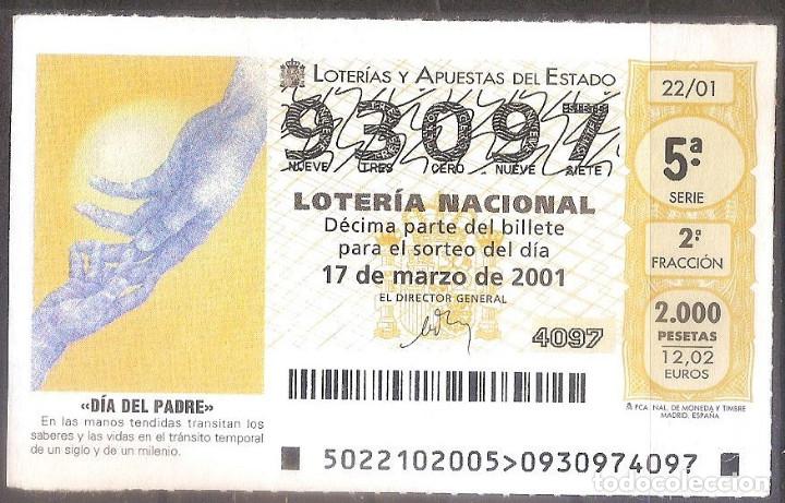 Loter&iacute;a Nacional: LOTERIA NACIONAL,27/09/2001.