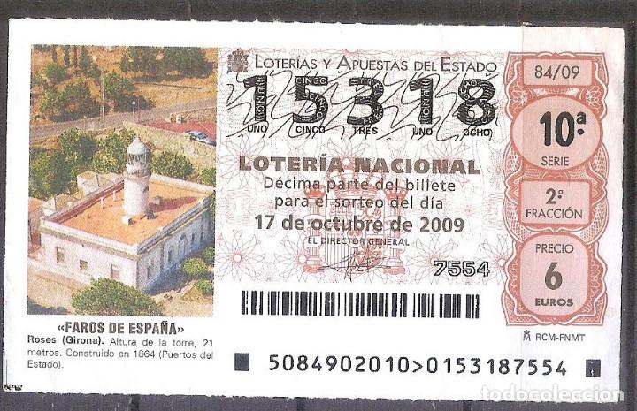 Loter&iacute;a Nacional: LOTERIA NACIONAL,17/10/2009.
