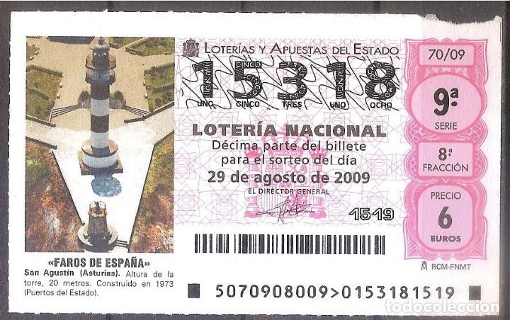 Loterie Nationale: LOTERIA NACIONAL,29/08/2009.