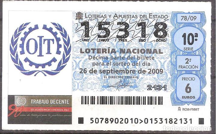 Loterie Nationale: LOTERIA NACIONAL,26/09/2009.