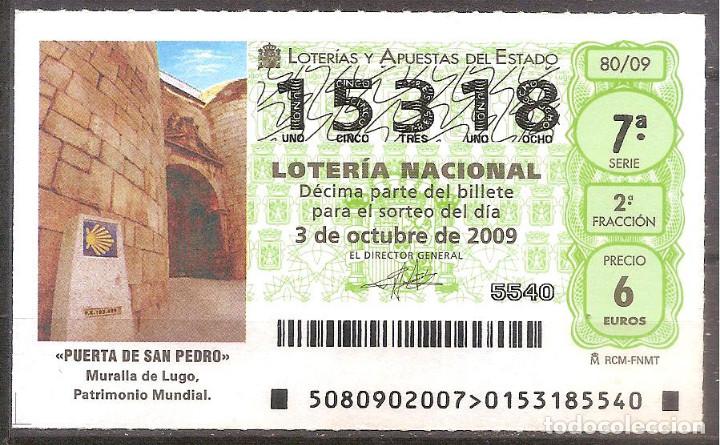 Loterie Nationale: LOTERIA NACIONAL,03/10/2009.