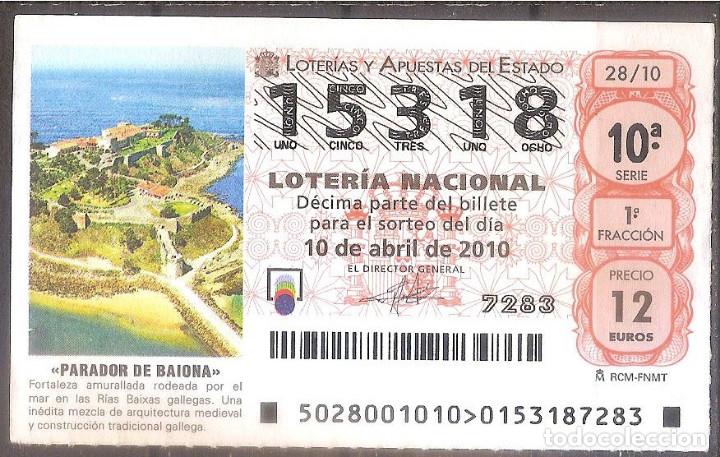 Loter&iacute;a Nacional: LOTERIA NACIONAL,10/02/2010.