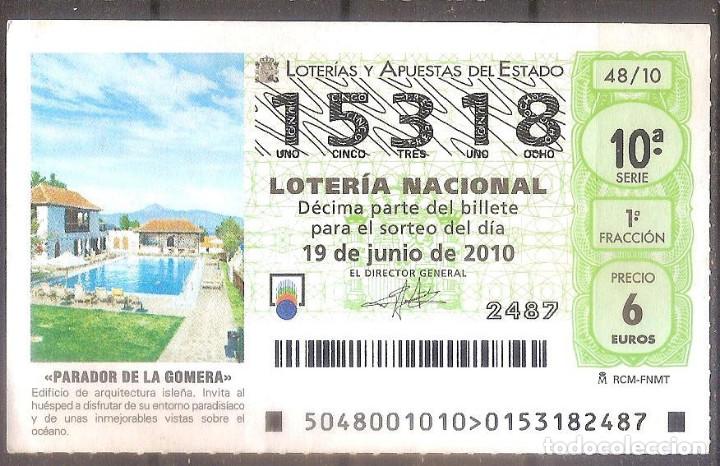 Loterie Nationale: LOTERIA NACIONAL,19/06/2010.
