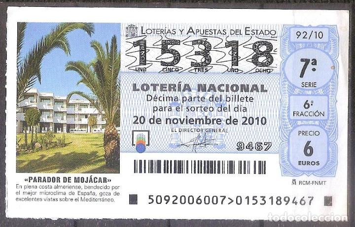 National Spanish Lottery: LOTERIA NACIONAL,20/11/2010.