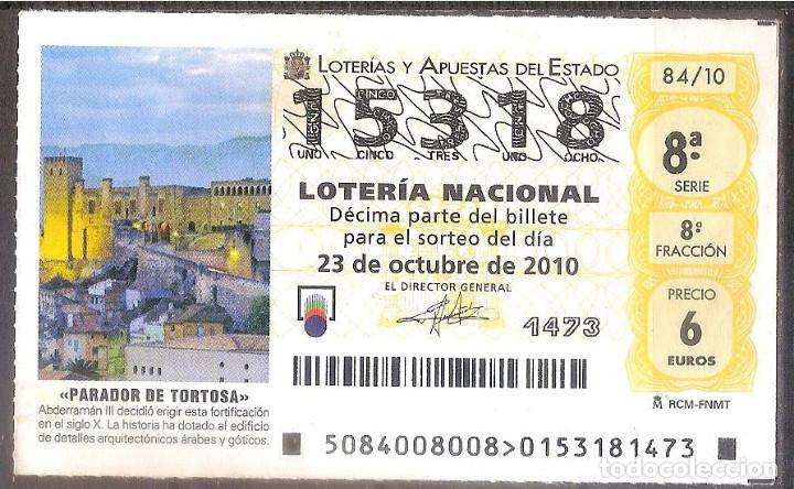 National Spanish Lottery: LOTERIA NACIONAL,23/10/2010.
