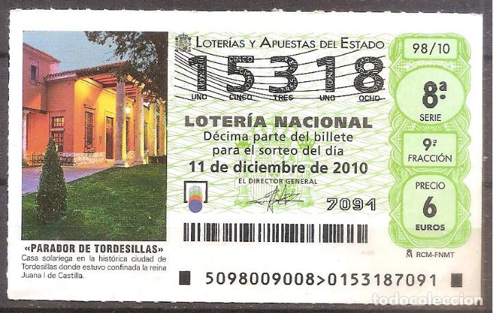 National Spanish Lottery: LOTERIA NACIONAL,11/12/2010.