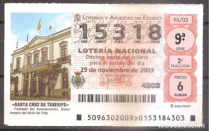 National Spanish Lottery: LOTERIA NACIONAL,29/11/2003.