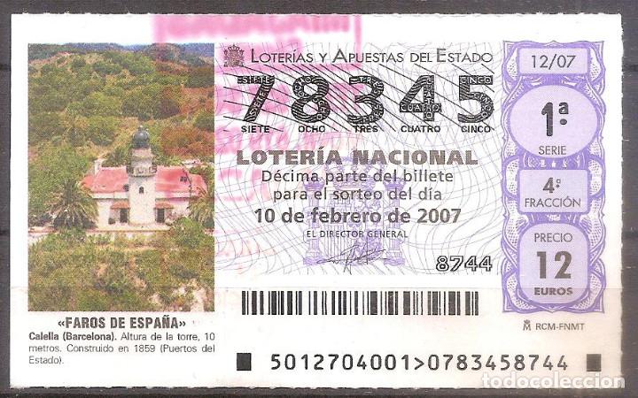 National Spanish Lottery: LOTERIA NACIONAL,10/02/2007.
