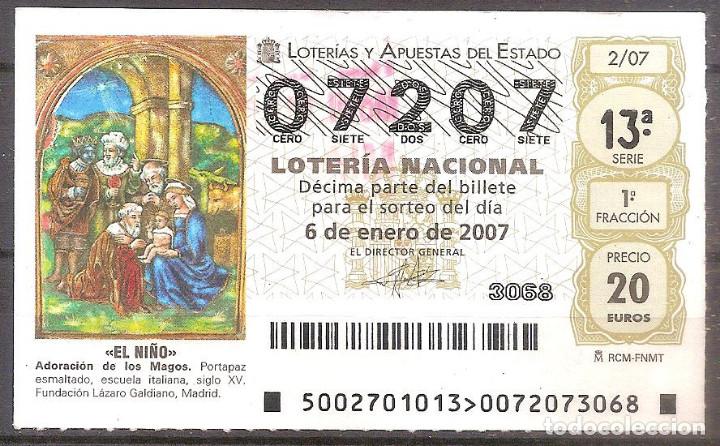 National Spanish Lottery: LOTERIA NACIONAL,06/01/2007.