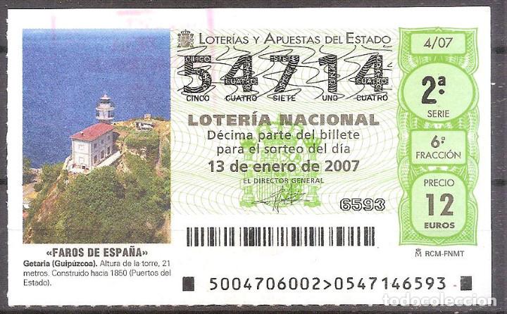 Lotteria Nationale Spagnola: LOTERIA NACIONAL,13/01/2007.